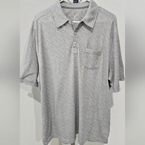 Nicoby Gray Polo with Soft Cotton Blend and Relaxed Fit Polyester - 2XL